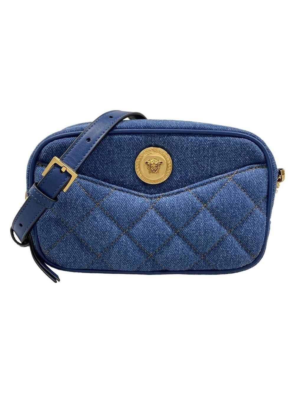 Versace Medusa Blue Denim Leather #304260V55B